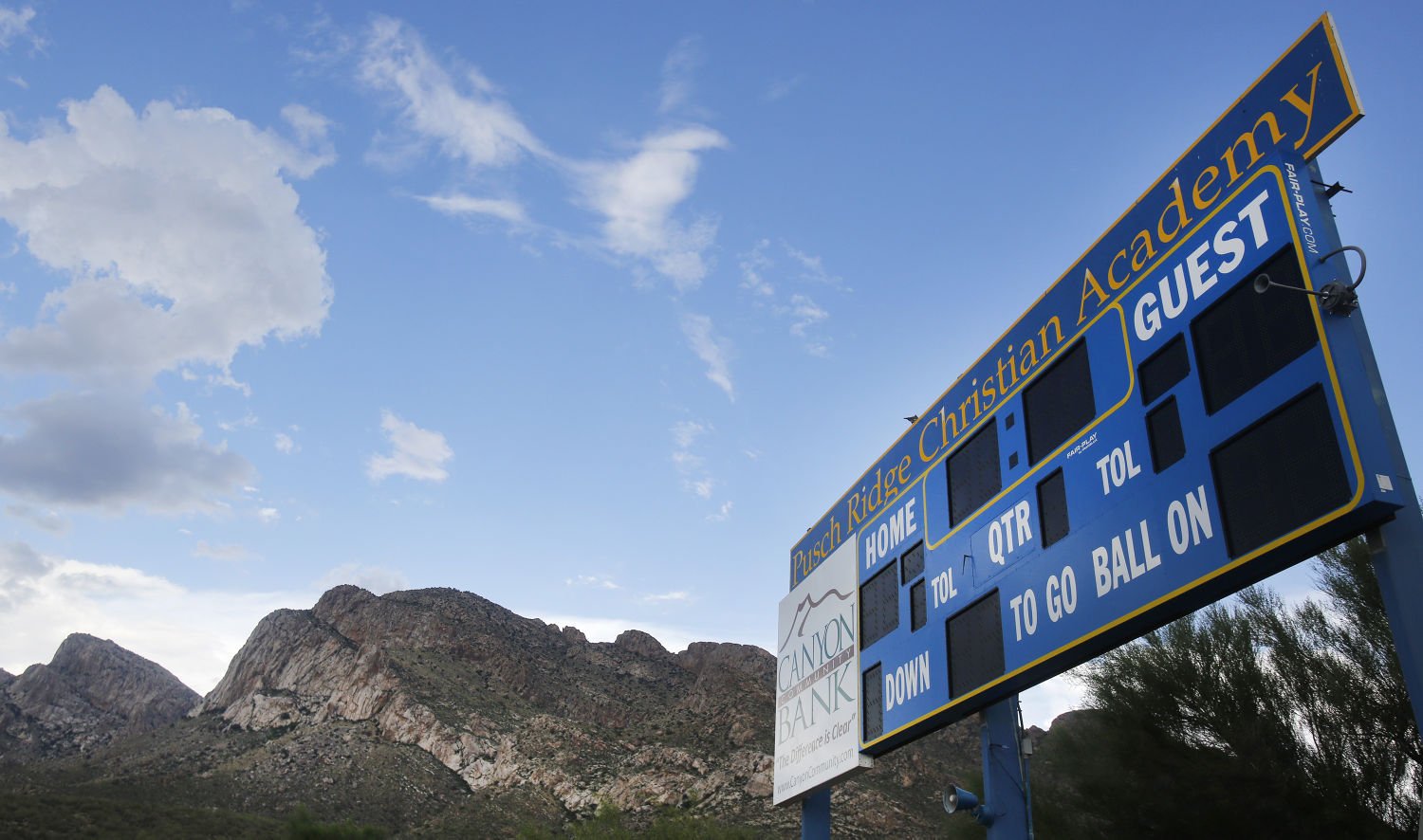 Pusch Ridge's football stadium